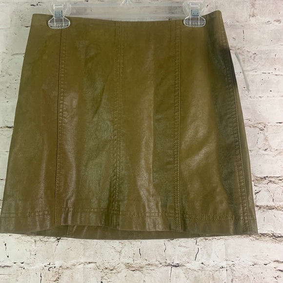 Free People Vegan Suede Modern Femme Mini Skirt - Picture 2 of 6